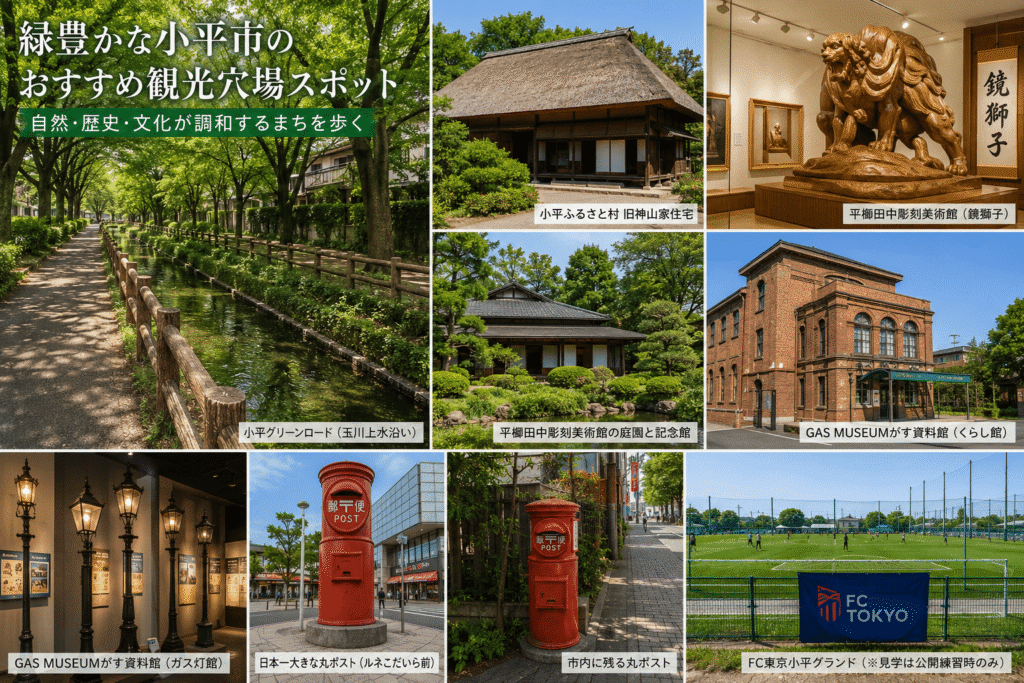 緑豊かな小平市のおすすめ観光穴場スポット