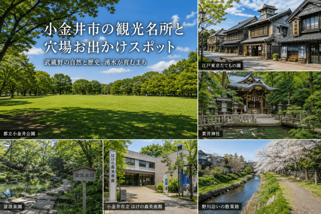 小金井市の観光名所と穴場お出かけスポット