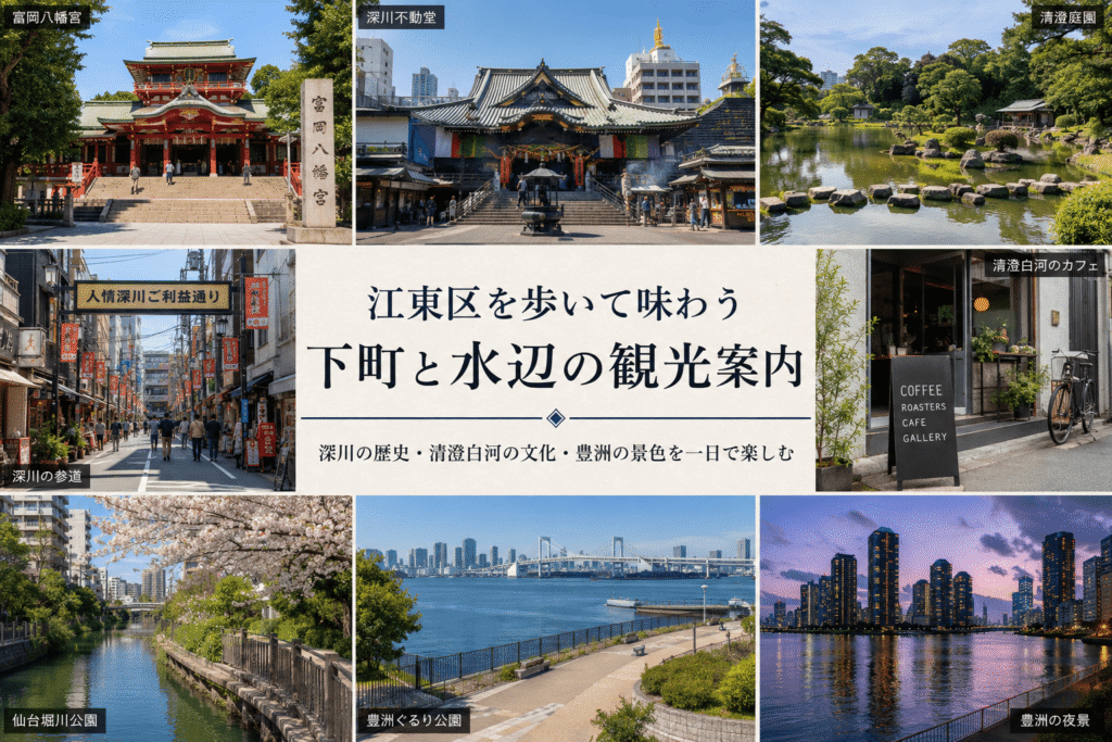 江東区を歩いて味わう下町と水辺の観光案内