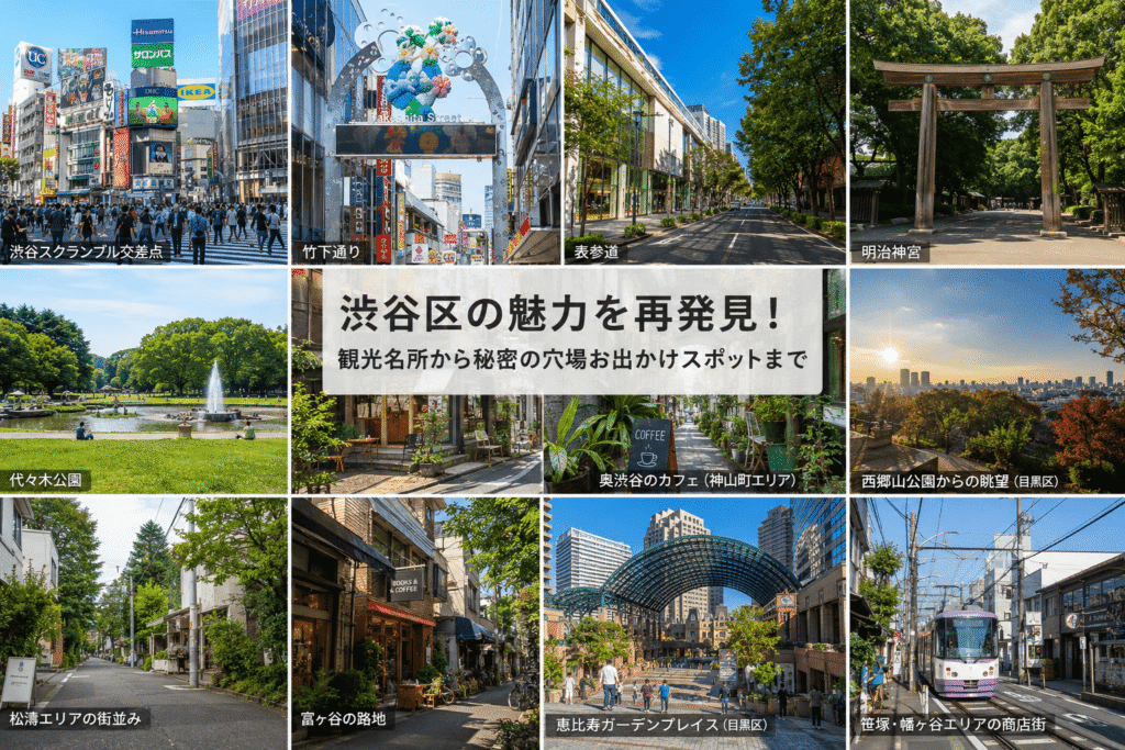 渋谷区の魅力を再発見!観光名所から秘密の穴場お出かけスポットまで