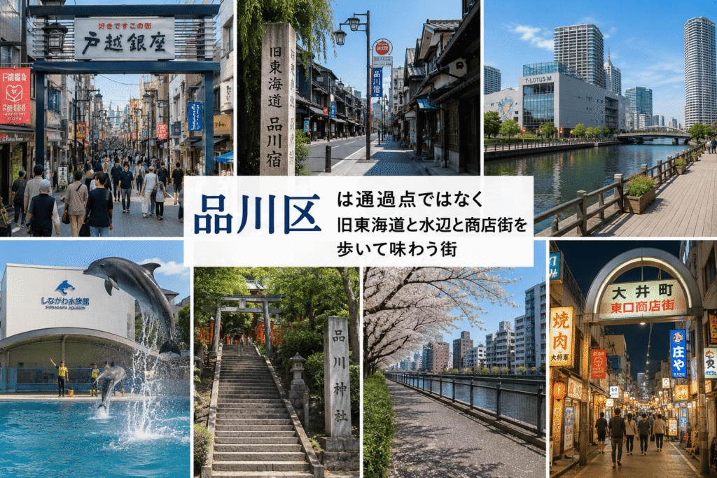 品川区は通過点ではなく旧東海道と水辺と商店街を歩いて味わう街