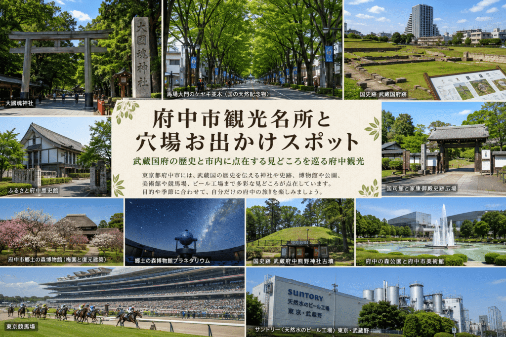 府中市観光名所と穴場お出かけスポット