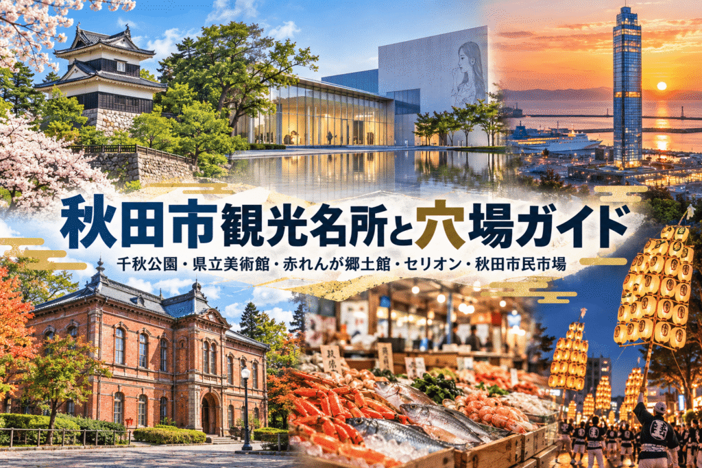 秋田市観光名所と穴場ガイド
